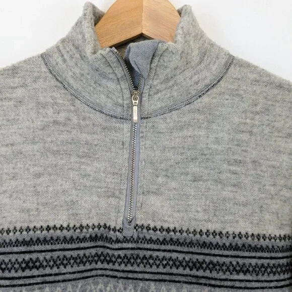 We Norwegians Mens 100% Merino Wool 1/4 quarter zip sweater - Picture 7 of 10